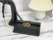 Dior 30 Montaigne Box 21.5 Black Calfskin 9207 - 6