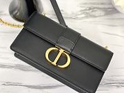 Dior 30 Montaigne Box 21.5 Black Calfskin 9207 - 4