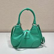 Prada Moon 22.5 Green Leather Bag 1BA381  - 3