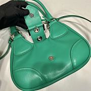 Prada Moon 22.5 Green Leather Bag 1BA381  - 4