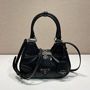 Prada Moon 22.5 Black Leather Bag 1BA381 - 1