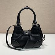 Prada Moon 22.5 Black Leather Bag 1BA381 - 3