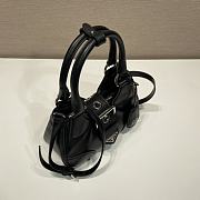 Prada Moon 22.5 Black Leather Bag 1BA381 - 4