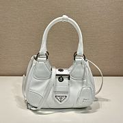 Prada Moon 22.5 White Leather Bag 1BA381 - 1