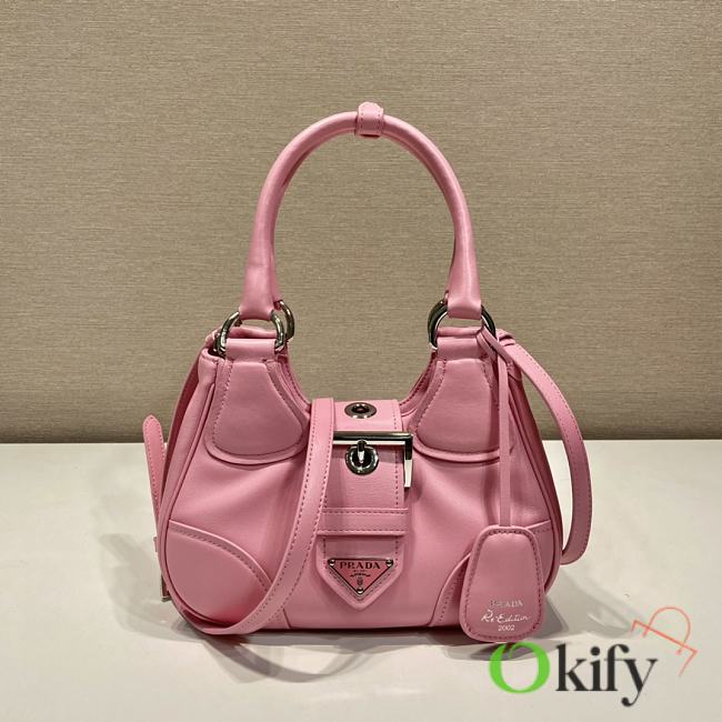 Prada Moon 22.5 Pink Leather Bag 1BA381 - 1