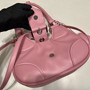 Prada Moon 22.5 Pink Leather Bag 1BA381 - 3