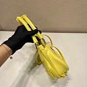 Prada Moon 22.5 Yellow Leather Bag 1BA381 - 4