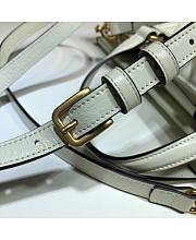 Gucci GG Marmont Tote Top Handle 35 Bag White  - 5