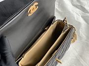 Chanel Mini Flap Bag 20 Black Lambskin  - 4