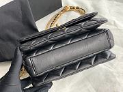 Chanel Mini Flap Bag 20 Black Lambskin  - 3