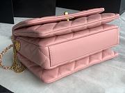 Chanel Mini Flap Bag 20 Pink Lambskin - 5