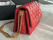 Chanel Mini Flap Bag 20 Red Lambskin - 5