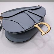 Dior Saddle 25.5 Grained Leather Horizon Blue with Strap #6816 - 3