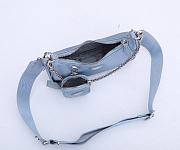 Prada Re-Edition 2005 Re-Nylon Bag Dusty Blue /Silver 1BH204 - 5