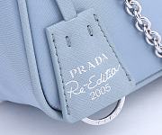 Prada Re-Edition 2005 Re-Nylon Bag Dusty Blue /Silver 1BH204 - 3