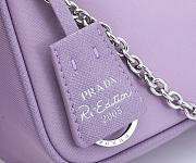 Prada Re-Edition 2005 Re-Nylon Bag Purple /Silver 1BH204 - 3
