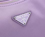Prada Re-Edition 2005 Re-Nylon Bag Purple /Silver 1BH204 - 2