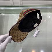 Original GG canvas baseball hat with Web 10617 - 2