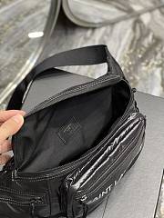 YSL Nuxx Crossbody Bag 26 in Nylon Black 5073  - 2