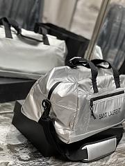 YSL Nylon Nuxx Duffle Bag In Silver 5072 - 4