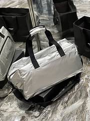 YSL Nylon Nuxx Duffle Bag In Silver 5072 - 3