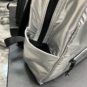 YSL Nuxx Backpack in Silver Nylon 5071 - 4