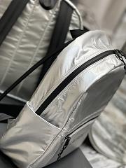 YSL Nuxx Backpack in Silver Nylon 5071 - 2