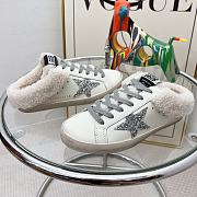 Golden Goose Superstar Sabot Shearling Lining in White 10631 - 5