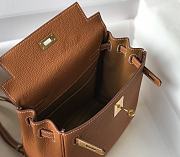 Hermès Kelly Ado Backpack 22 Brown Togo - 4