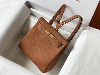 Hermès Kelly Ado Backpack 22 Brown Togo