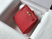 Hermès Kelly Ado Backpack 22 Red Togo - 5