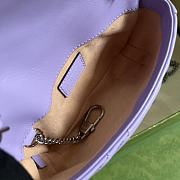 Gucci GG Marmont 16.5 Matelassé Leather Purple 476433 - 5