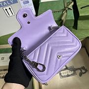 Gucci GG Marmont 16.5 Matelassé Leather Purple 476433 - 3