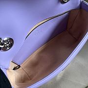 Gucci GG Marmont 23 Matelassé Leather Purple 446744 - 2