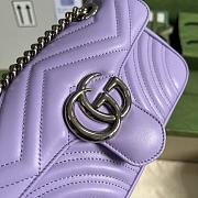 Gucci GG Marmont 23 Matelassé Leather Purple 446744 - 4