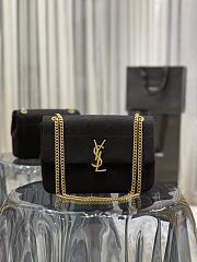 YSL Jamie Medium Chain Bag Black Carré Rive Gauche 634820  - 1