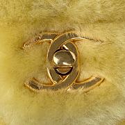 Chanel 22B Yellow Shearling Handle - 4