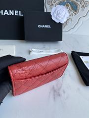 CC Wallet Red Grained Leather 1917 - 4