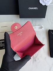 CC Wallet Pink Grained Leather 1916 - 4