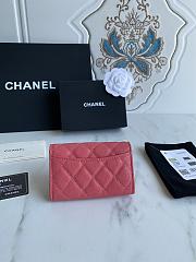 CC Wallet Pink Grained Leather 1916 - 5