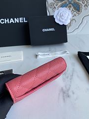 CC Wallet Pink Grained Leather 1916 - 6