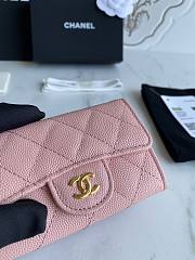 CC Wallet Light Pink Grained Leather 1915 - 6