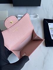 CC Wallet Light Pink Grained Leather 1915 - 5