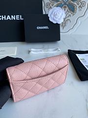 CC Wallet Light Pink Grained Leather 1915 - 2