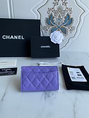 CC Wallet Purple Grained Leather 1914 - 3