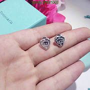Tiffany & CO Earrings Heart Silver 5811 - 3