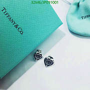 Tiffany & CO Earrings Heart Silver 5811 - 4