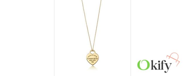 Tiffany & CO Heart Tag Pendant Gold 5784 - 1