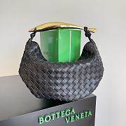 Bottega Veneta Sardine 36 Top Handle Bag Black - 1