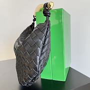 Bottega Veneta Sardine 36 Top Handle Bag Black - 2